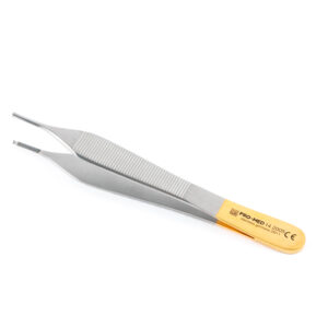 Adson Tissue Forceps (12cm, 1x2 Teeth, with Tungsten Carbide Inserts)